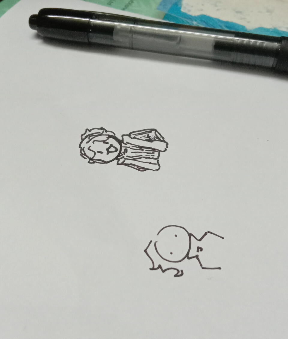 My 2 chaotic self in art form